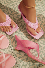 Load image into Gallery viewer, Sierra Thong Strap Mule Heels - Pink

