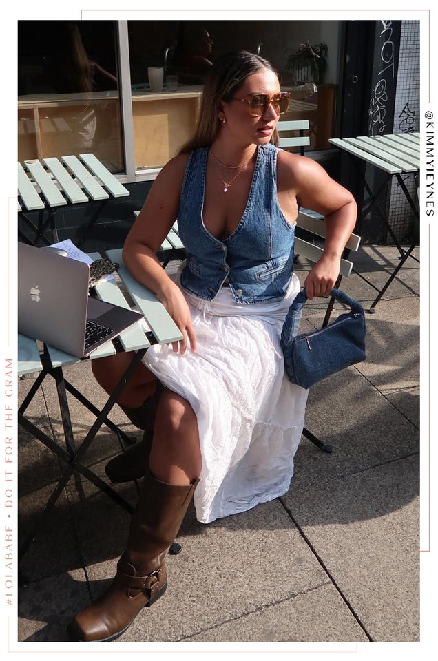 Load image into Gallery viewer, Lenira - Dark Blue Denim

