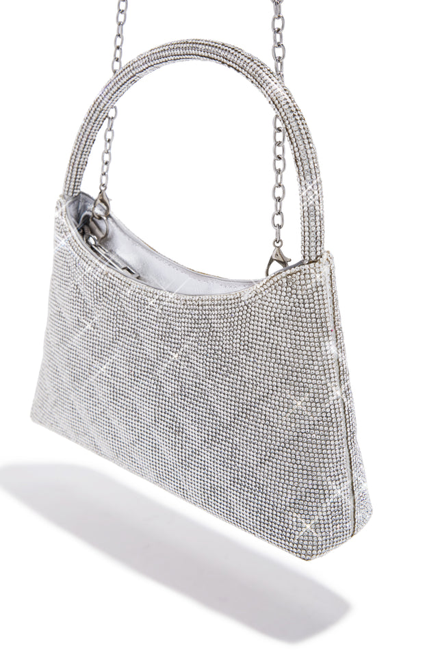 Load image into Gallery viewer, Bella Embellished Handbag - Silver
