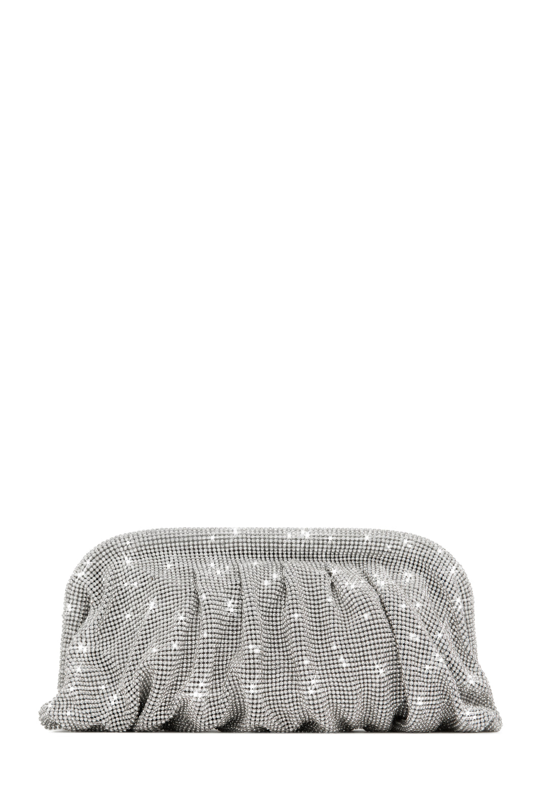 Gala Nights Embellished Clutch Bag - Silver