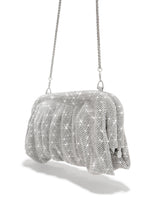 Load image into Gallery viewer, Gala Nights Embellished Clutch Bag - Silver
