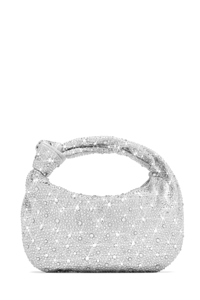 Load image into Gallery viewer, Silver Embellished bag
