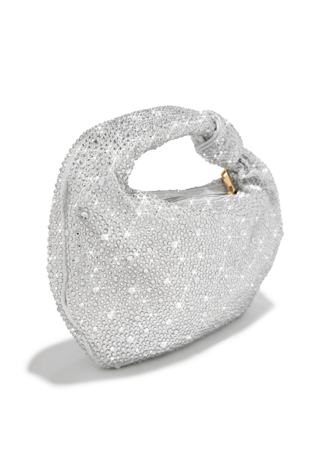 Load image into Gallery viewer, Silver Embellished Bag
