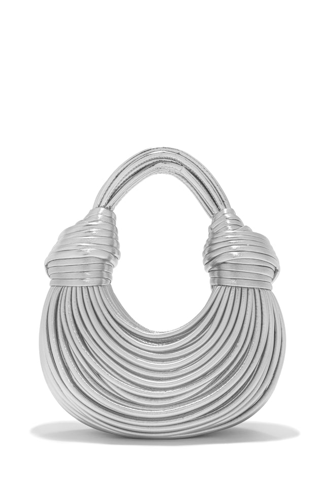 Load image into Gallery viewer, Silver-Tone Spaghetti Bag
