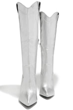 Load image into Gallery viewer, Erin High Heel Boots - Silver
