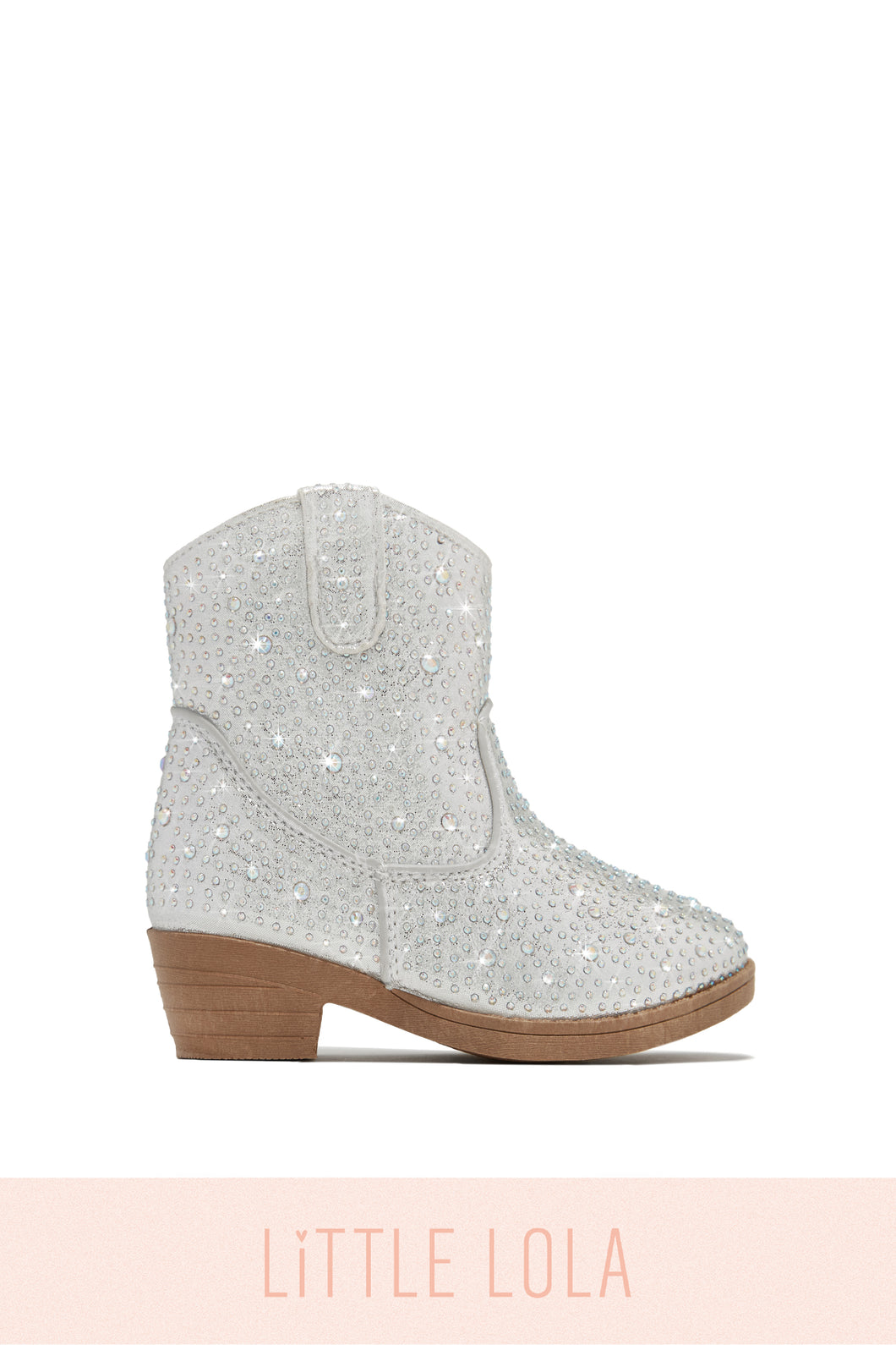 Kaleen Kids Embellished Cowgirl Boots - Silver
