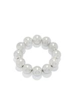 Load image into Gallery viewer, Silver Tone Beaded Bracelet
