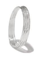 Load image into Gallery viewer, Silver Bangle Bracelet Set
