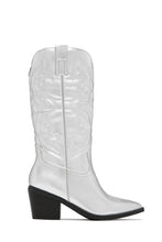 Load image into Gallery viewer, Dylan Western Cowgirl Boots - Silver
