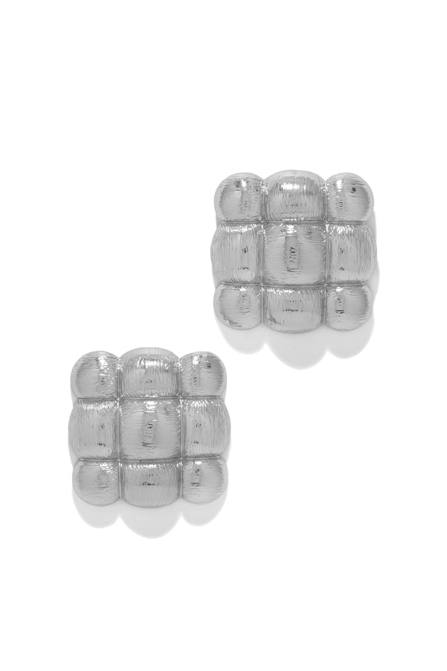 Load image into Gallery viewer, Silver Chunky Earring
