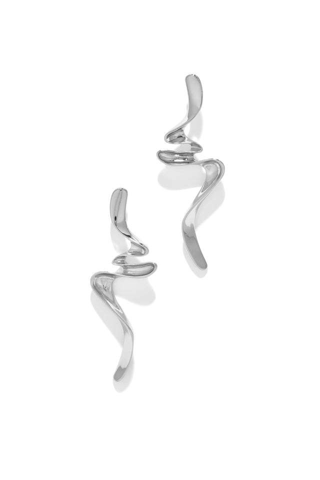 Load image into Gallery viewer, Silver Tone Earring With Push Back Closure 
