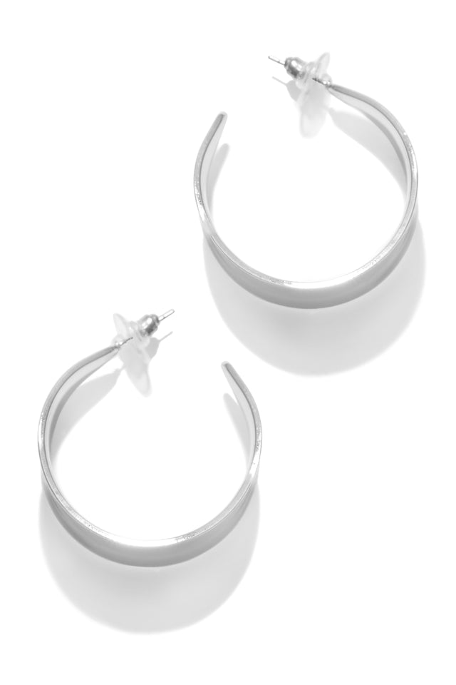 Load image into Gallery viewer, Silver Hoop Earring
