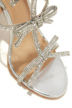 Load image into Gallery viewer, Party Season Embellished High Heels - Silver
