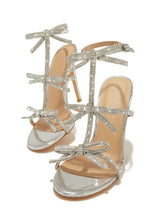 Load image into Gallery viewer, Party Season Embellished High Heels - Silver
