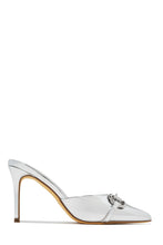 Load image into Gallery viewer, Kaia Pointed Toe Mule Heels - White
