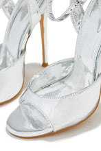 Load image into Gallery viewer, Silver-Tone Single Sole High Heels
