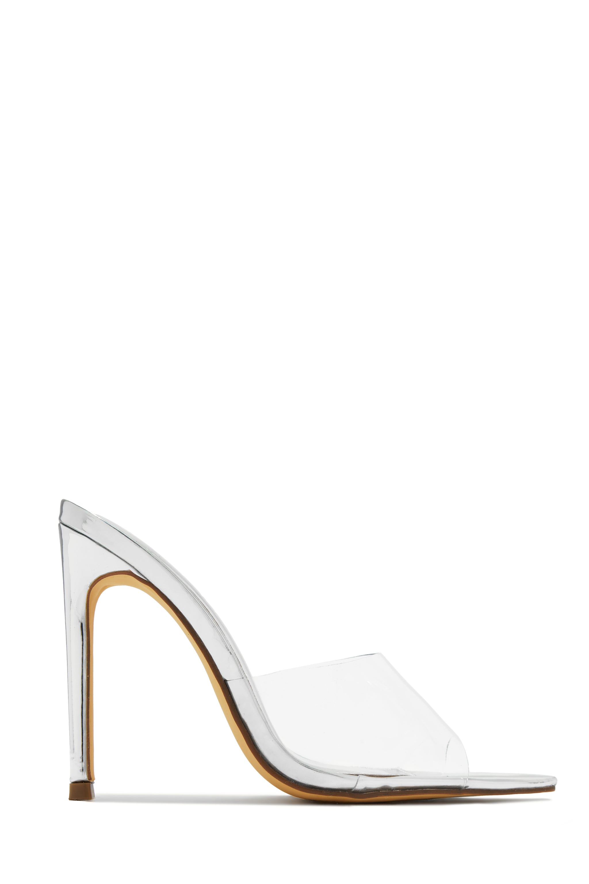 White clear mules sales
