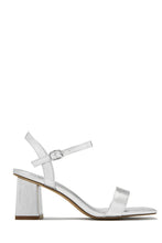 Load image into Gallery viewer, Silver Tone High Heels 
