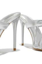 Load image into Gallery viewer, Stassie Single Sole High Heel Mules - Silver
