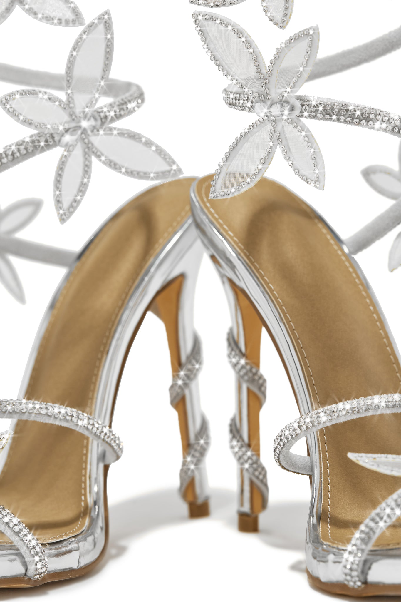 Expensive silver deals heels