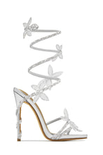 Load image into Gallery viewer, Fantasy Embellished Around The Ankle Coil Heels - Nude
