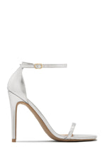 Load image into Gallery viewer, Silver-Tone Single Sole High Heels
