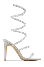 Load image into Gallery viewer, Silver Coil Heel
