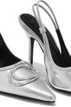 Load image into Gallery viewer, Silver-Tone Heels
