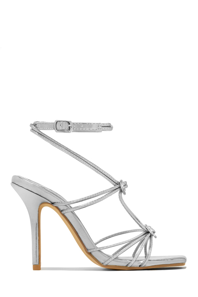 Load image into Gallery viewer, Lovestruck Embellished Strappy High Heels - White
