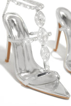 Load image into Gallery viewer, Main Character Embellished Single Sole High Heels - Silver
