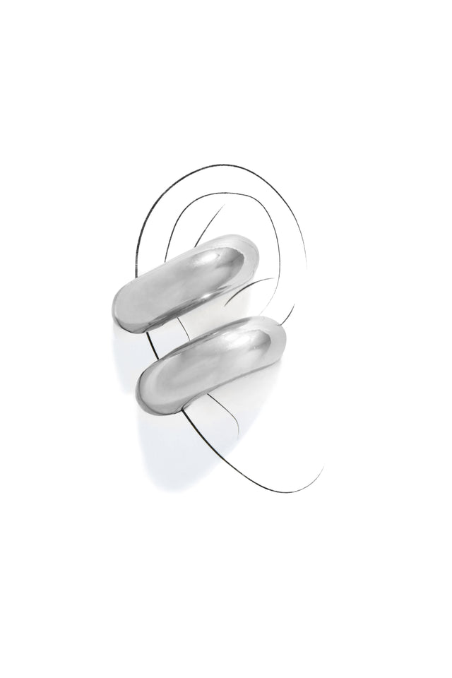 Load image into Gallery viewer, Silver Chunky Ear Cuffs
