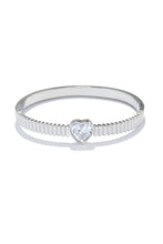 Load image into Gallery viewer, Silver Heart Bangle
