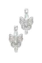 Load image into Gallery viewer, Silver and Clear Earrings
