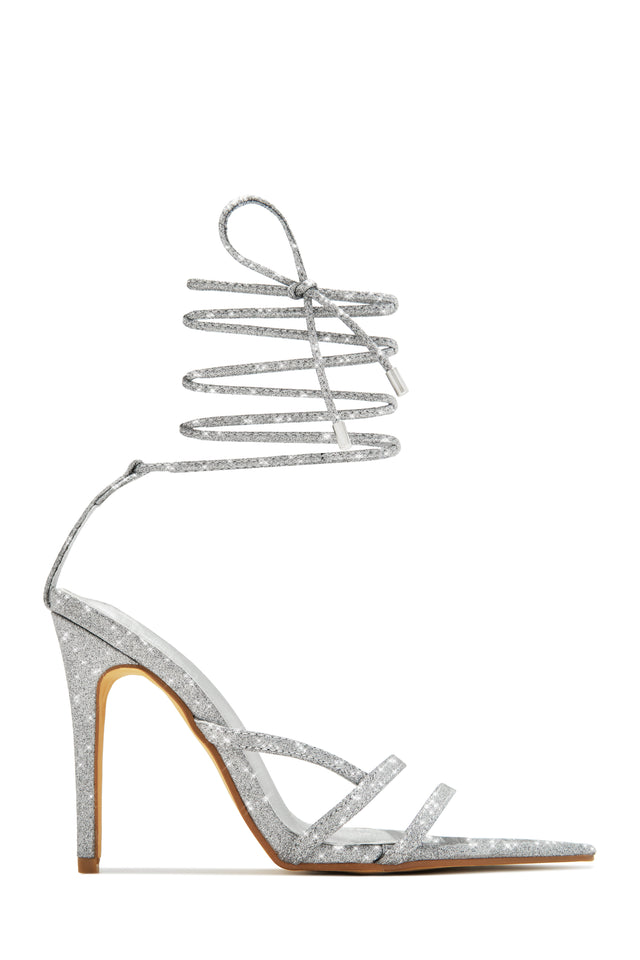 Load image into Gallery viewer, Lace Up Bridal Heels

