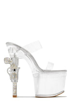 Load image into Gallery viewer, Bang Bang Platform High Heel Mules - Gold
