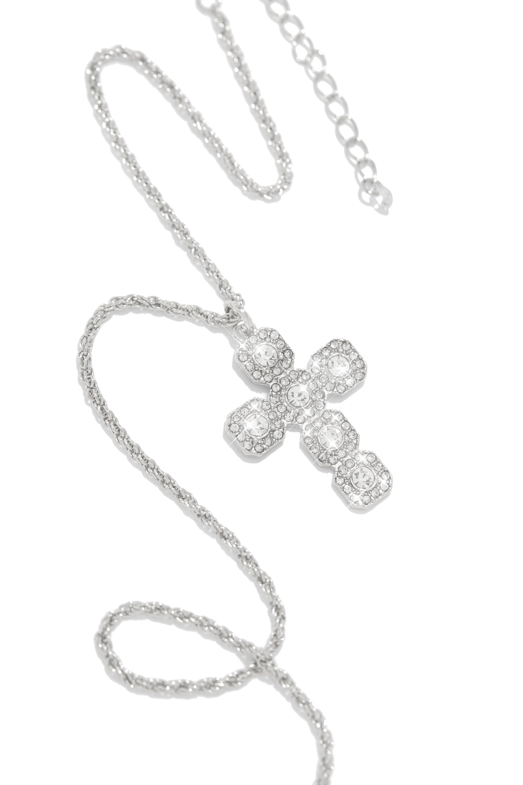 Embellished Silver Necklace
