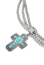 Load image into Gallery viewer, Farley Necklace Set - Silver Turquoise

