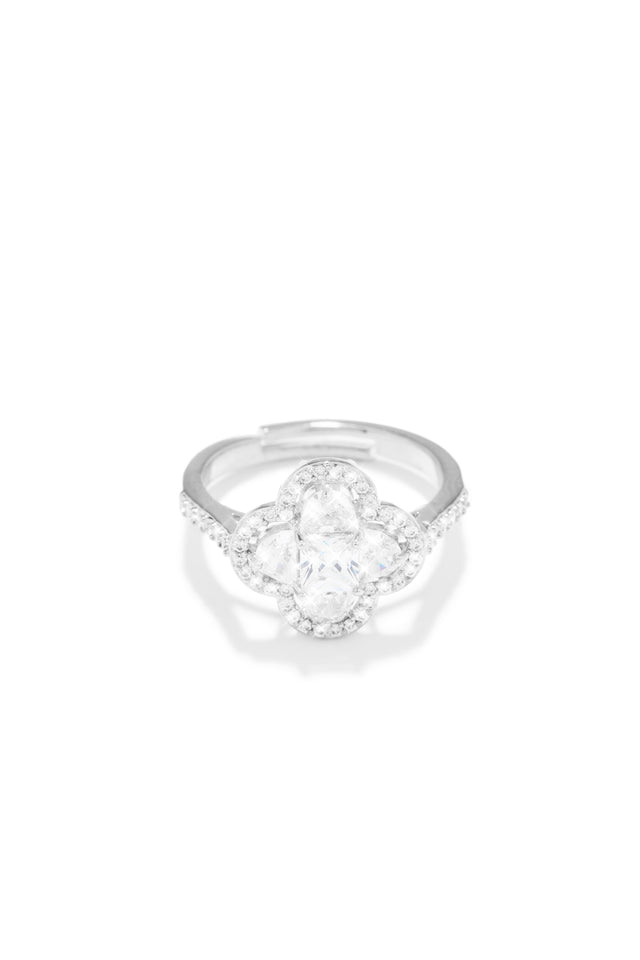 Load image into Gallery viewer, Silver-Tone Embellished Ring
