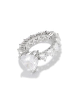 Load image into Gallery viewer, Embellished Silver Ring
