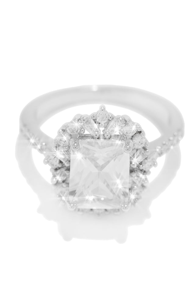 Load image into Gallery viewer, Silver Embellished Ring
