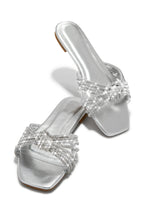Load image into Gallery viewer, Silver Metallic Sandals
