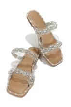 Load image into Gallery viewer, Silver Embellished Sandals
