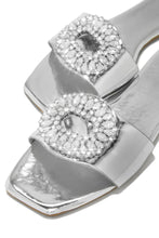 Load image into Gallery viewer, Silver Slip On Sandals
