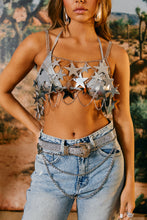 Load image into Gallery viewer, Silver Stars Layering Top
