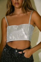 Load image into Gallery viewer, Silver Crop Top
