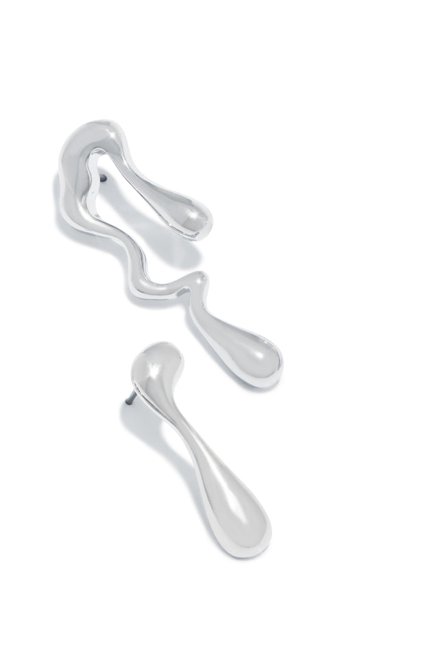 Load image into Gallery viewer, Zeyna Abstract Earring - Silver
