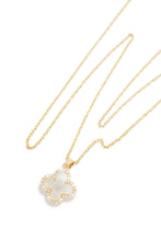 Load image into Gallery viewer, Gold-Tone Clover Pendant Necklace
