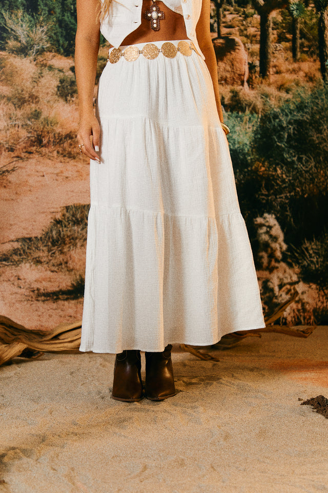Load image into Gallery viewer, Maxi Tiered Skirt
