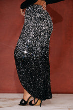 Load image into Gallery viewer, Ombre Silver and Black Skirt
