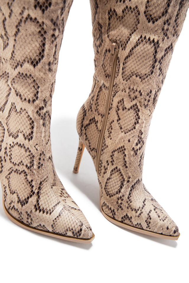 Load image into Gallery viewer, Dakota High Heel Boots - Snake
